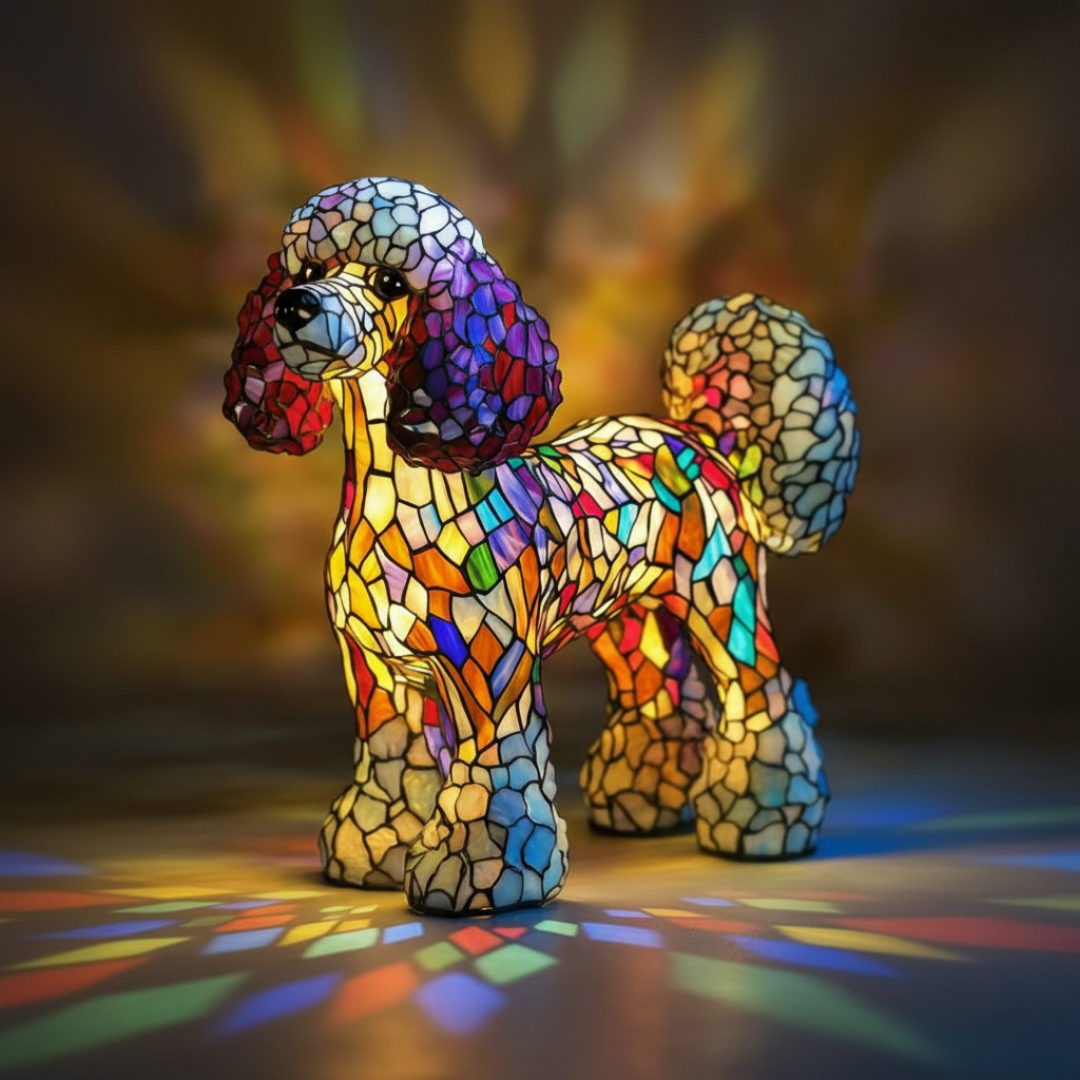 Luminária Artesanal – Aurora, the Fiel Husky of Eternal Luz