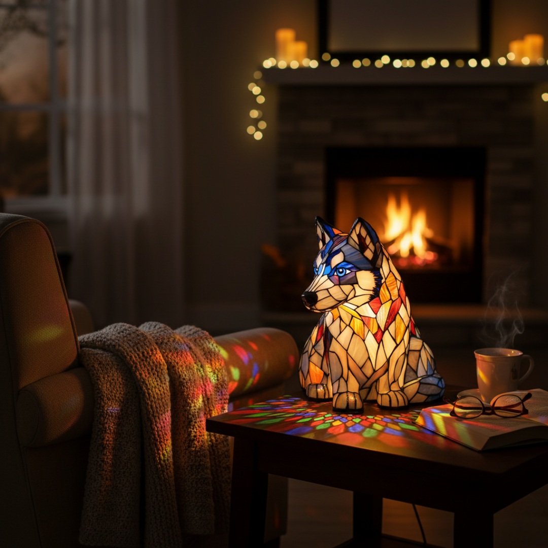Luminária Artesanal – Arctic Husky