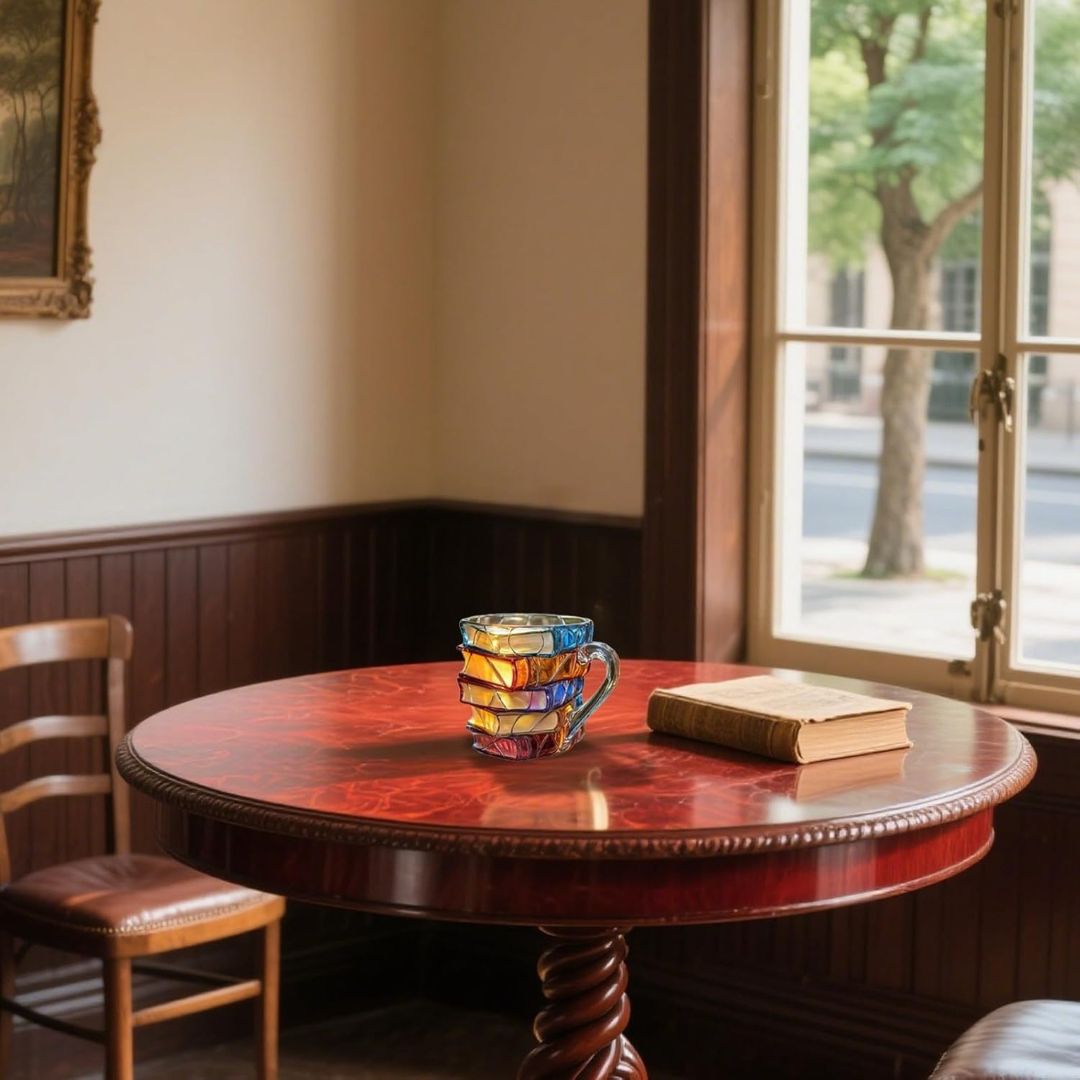 Unique Handmade 3D Happiness Mug for Reading Enthusiasts