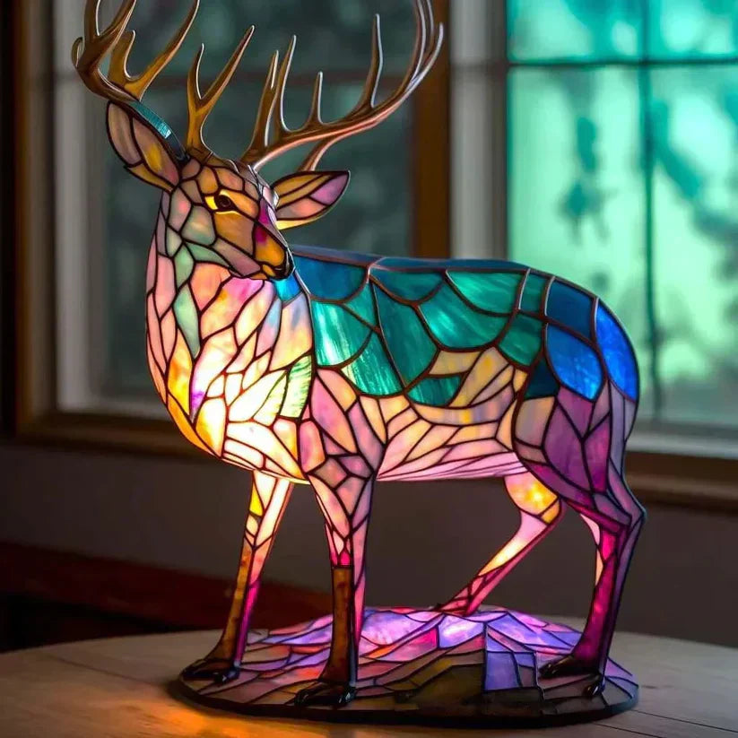 Luminária Artesanal – Deer Motif Lamp