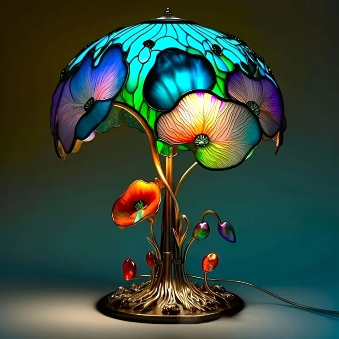 Lampada Fungo Floreale Boho Chic