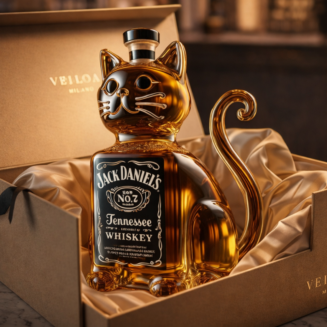 Bottiglia Whisky - Edizione Gatto