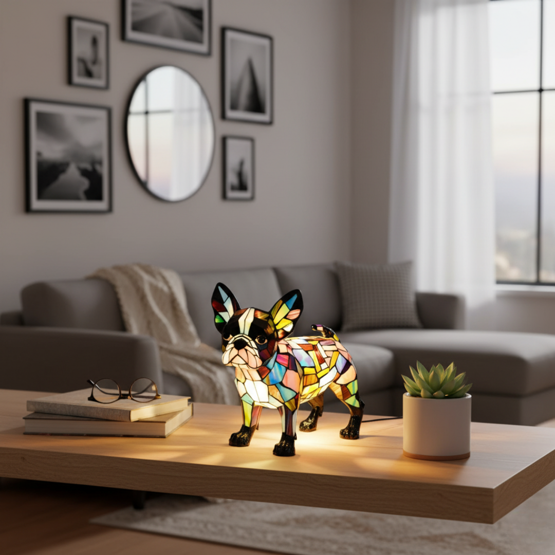 Luminária Artesanal – Sophistication Of Boston Terrier Gentle Luz For Your Home