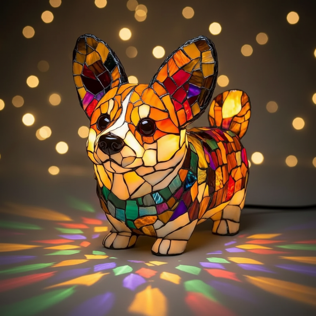 Luminária Artesanal – The Gentle Corgi of Brilho Eterno and Home Warmth