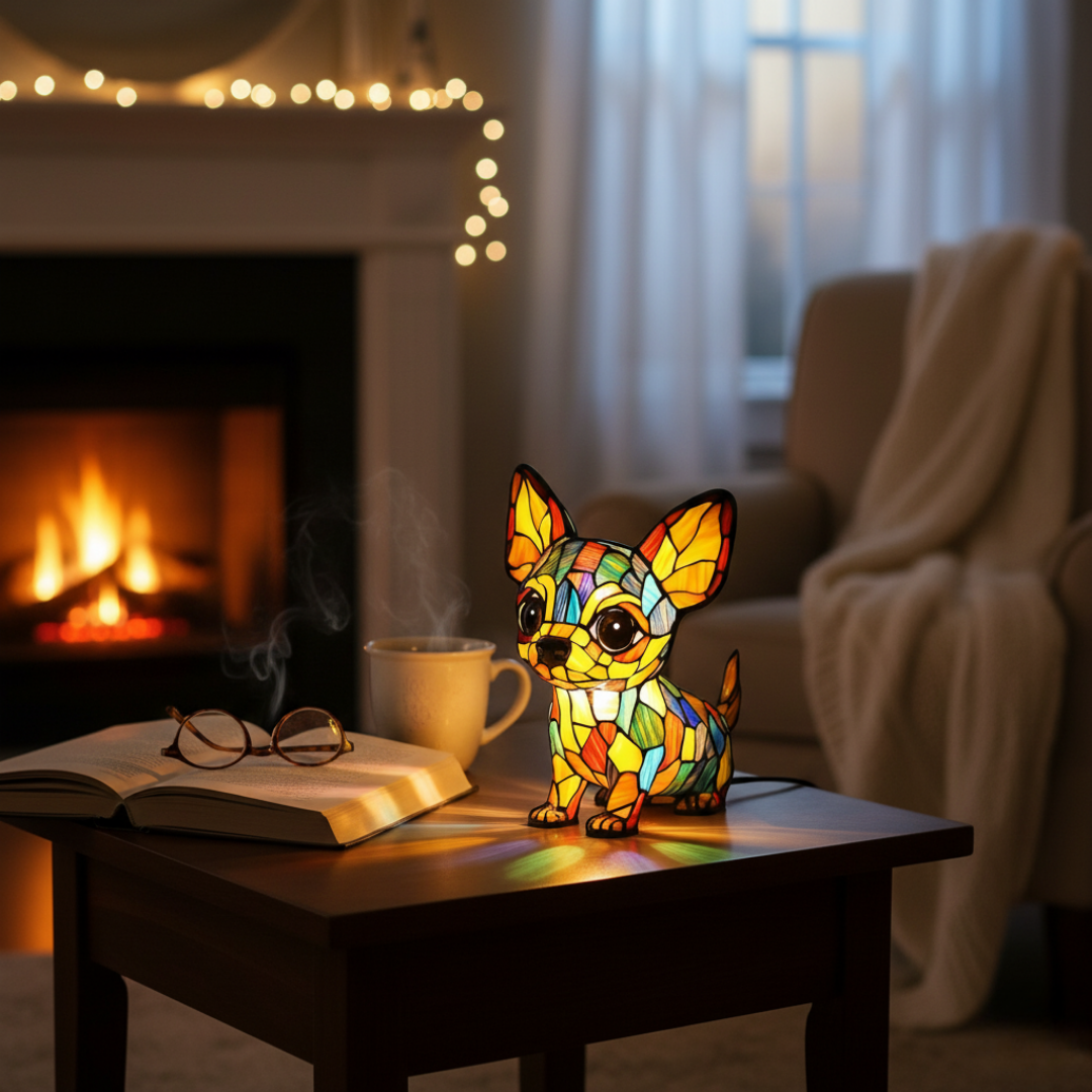 Luminária Artesanal – Chihuahua of Brilho Eterno, The Gentle Companion