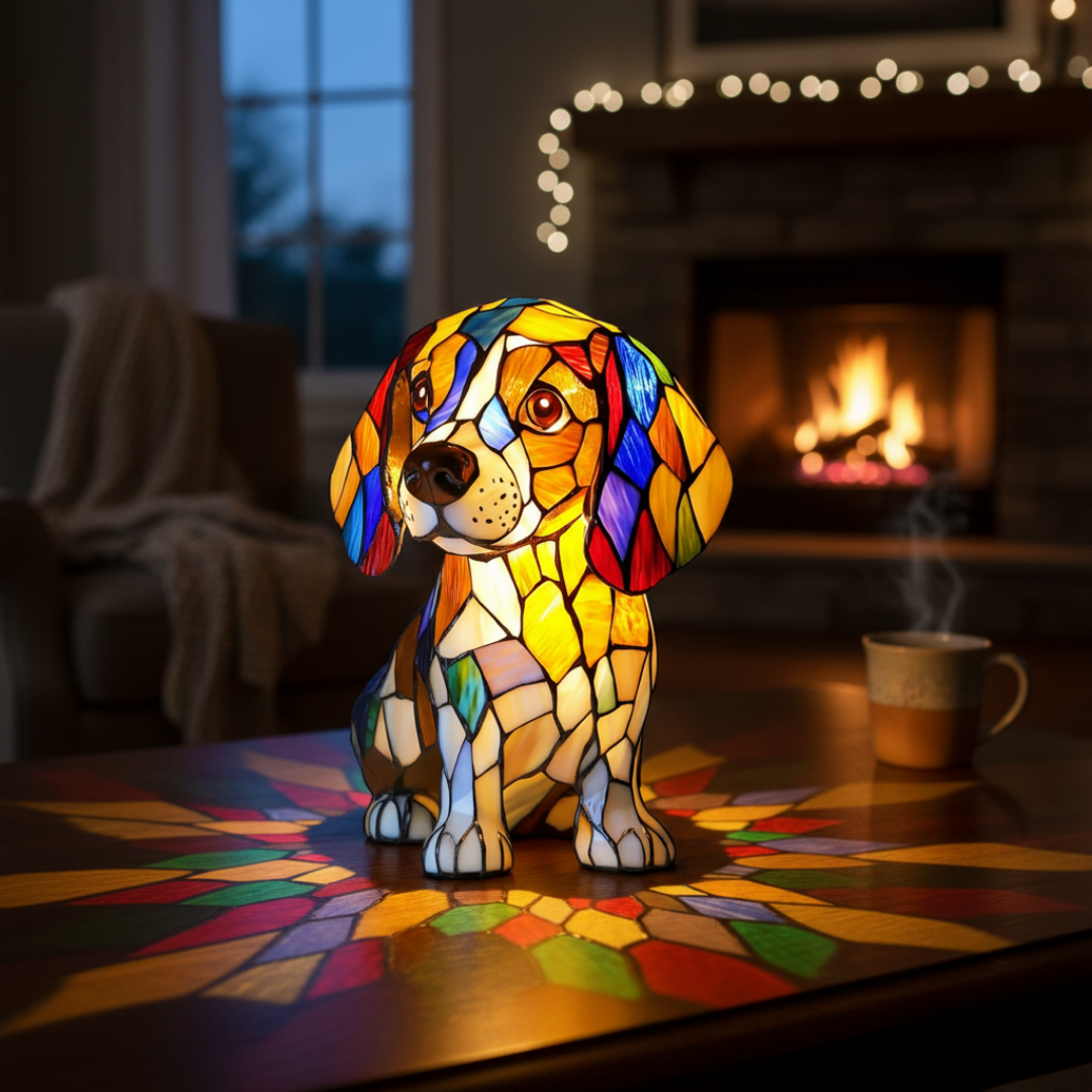 Lampada Artigianale – Beatrice, the Beagle of Eternal Glow and Warmth