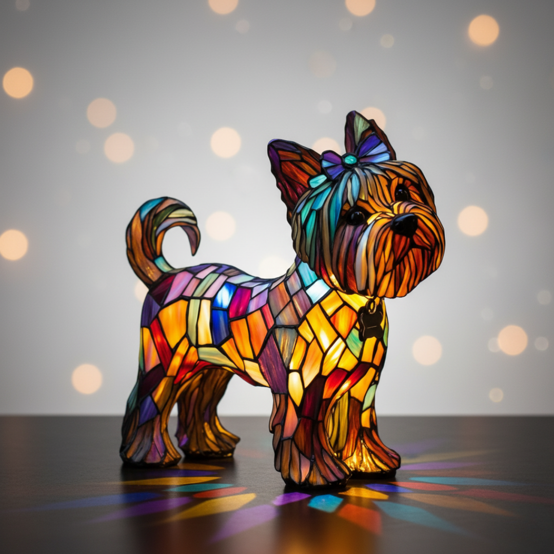 Luminária Artesanal – Crystal Queen, the Corgi of Brilho Eterno