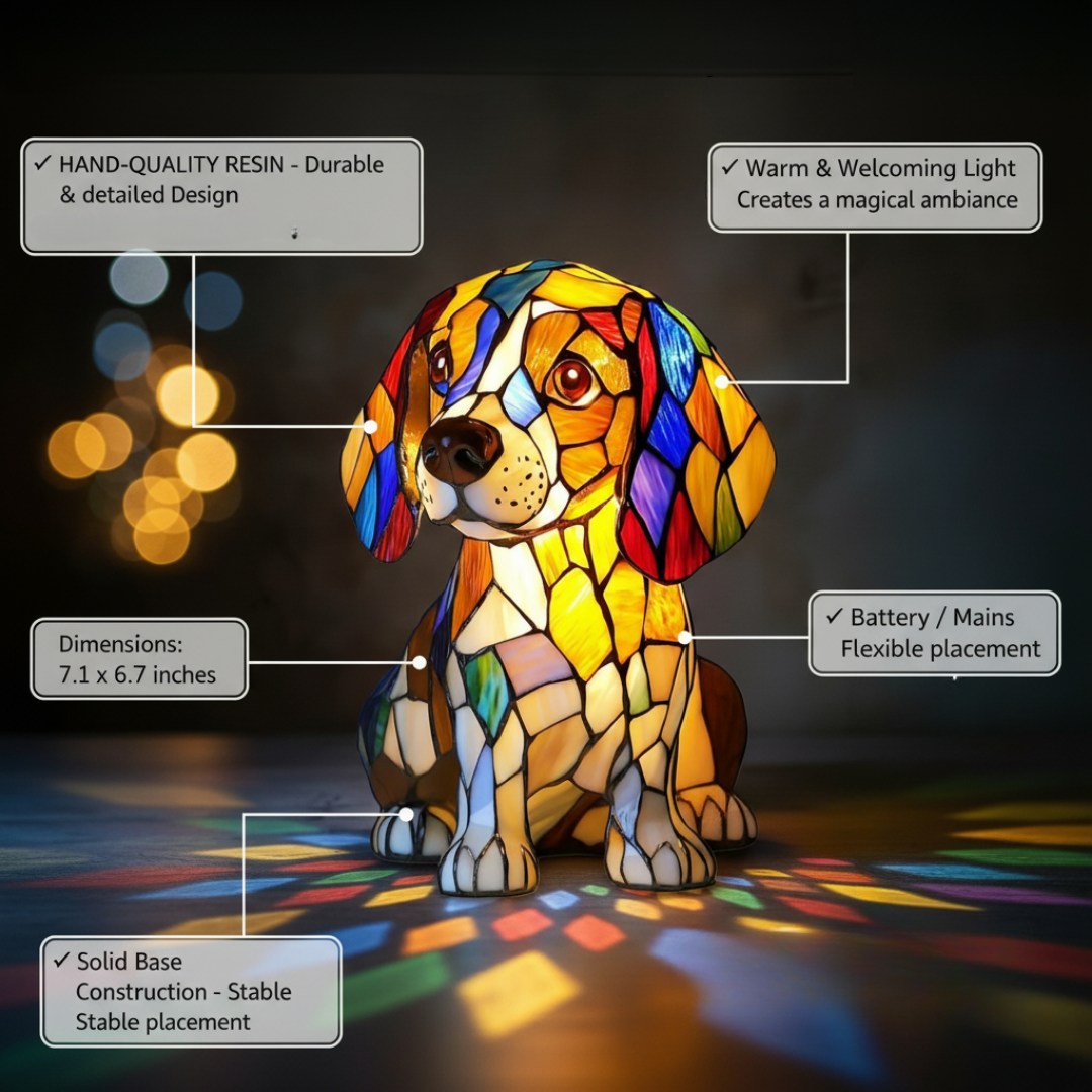Luminária Artesanal – Beagle Essence